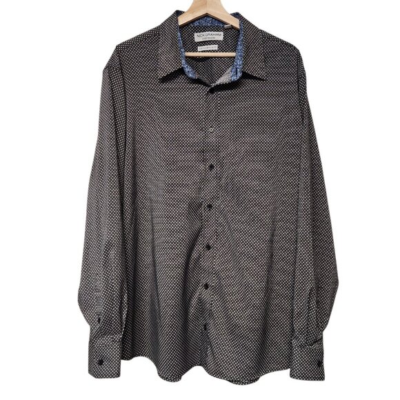 Two Nick Graham Men's 2XL 18-18.5 Shirts Long Sleeve Button Up EUC - Picture 3 of 11